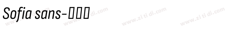 Sofia sans字体转换